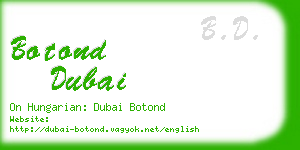 botond dubai business card